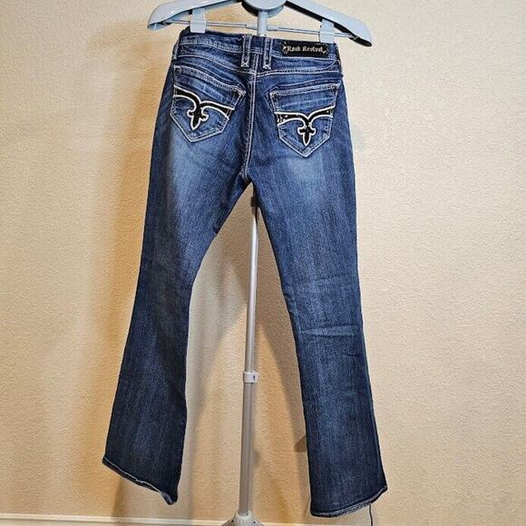 Size 27 Rock Revival Charlotte Easy Boot Cut Jeans - SEE PHOTOS AND DESCRIPTION - Picture 7 of 16